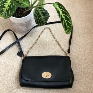 COACH Crossgrain Ruby Mini Crossbody with Leather & Chain Strap - 3 in 1 Style